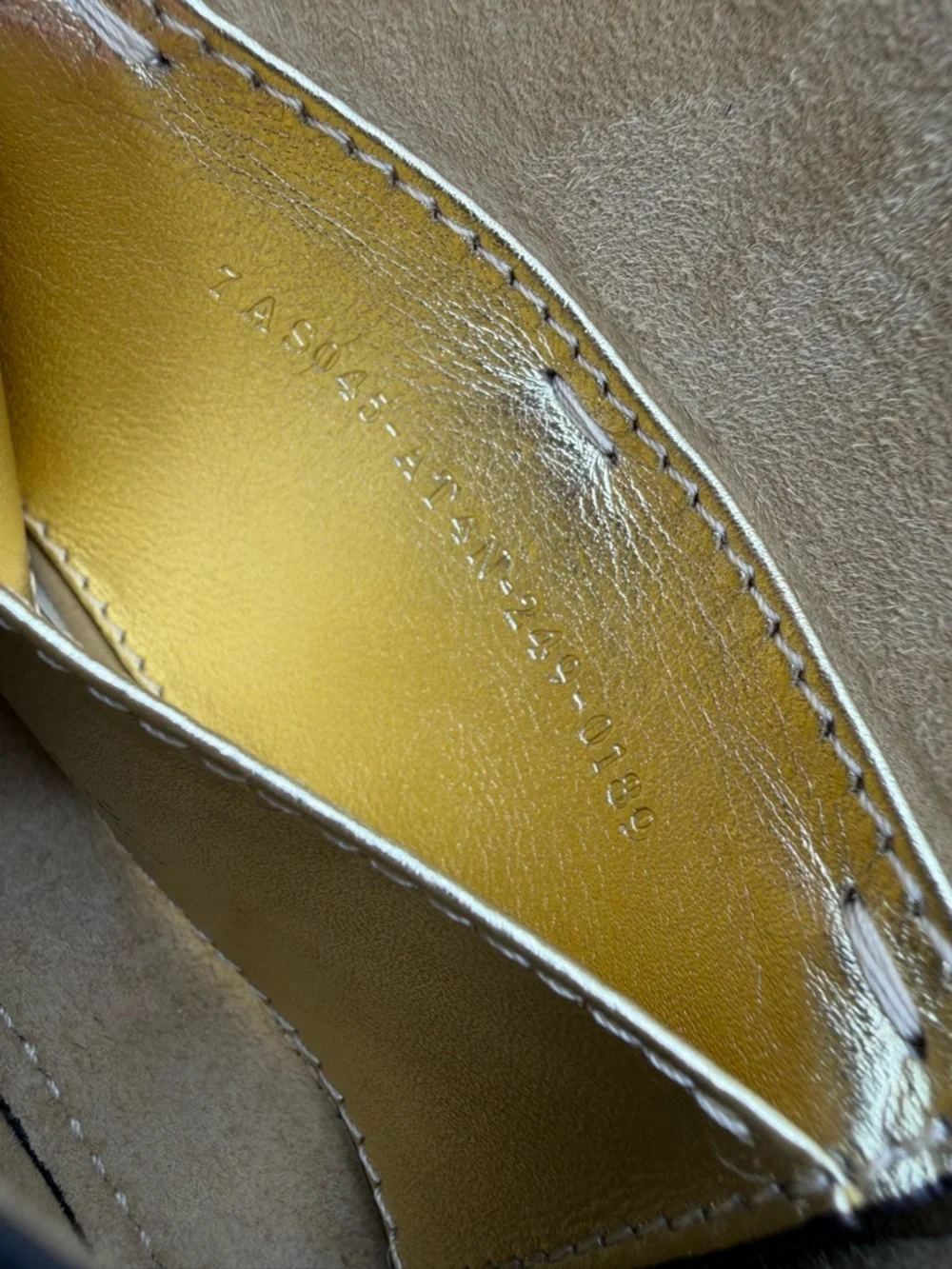 Fendi Crystal Vitello Laminato FF Nano Maxi Buckle Baguette Charm - Picture 8 of 8